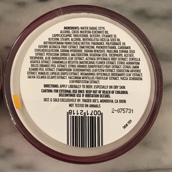 2 TWO TRADER JOE'S BRAZIL NUT BODY BUTTER Brazilian Rio de Janeiro Bum Cream Sol - Picture 8 of 11